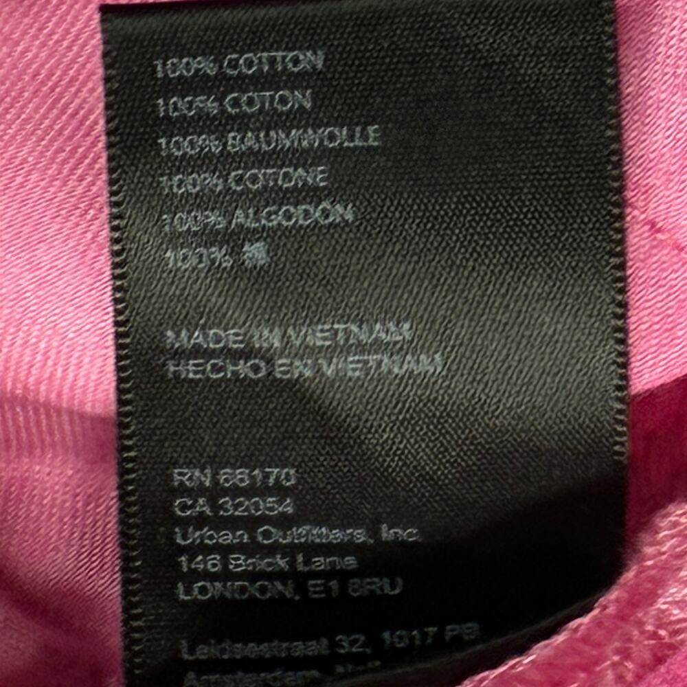 BDG Urban Outfitters Pants 28 Womens Pink High Rise Baggy Corduroy Straight Leg - Picture 9 of 9